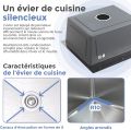Steel sink 60x45 steel sink 304 steel sink kitchen sink 60 x 45 stainless steel sink single sink silver. 