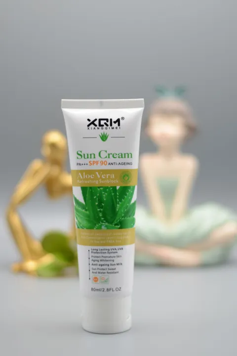 XQM%20Sun%20Cream%20SPF%2090%20With%20Aloe%20Vera%2080ml.%20-%20Image%202