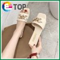 【ETOP】 Women Slippers Big Size 35-42 Flat Sandals for Women High Quality Shoes. 