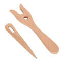 Fork Type Wooden Knitting Tools DIY Weaving for Bracelet Necklace Braided. 