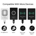 Qi Wireless Charging Receiver For iPhone 7 6s Plus 5s Micro USB Type C Universal Fast Wireless Charger For Samsung Huawei Xiaomi. 