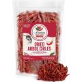 Chile De Arbol 5oz - Dried Whole Red Chili Peppers, Premium All Natural Stemless, Resealable Bag. Use in Mexican, Chinese and Thai Dishes. Spicy Hot Heat Full of Flavor.…. 