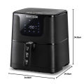 Black & Decker 1700W Digital Air Fryer, 4.3 Liters, Black AF700. 
