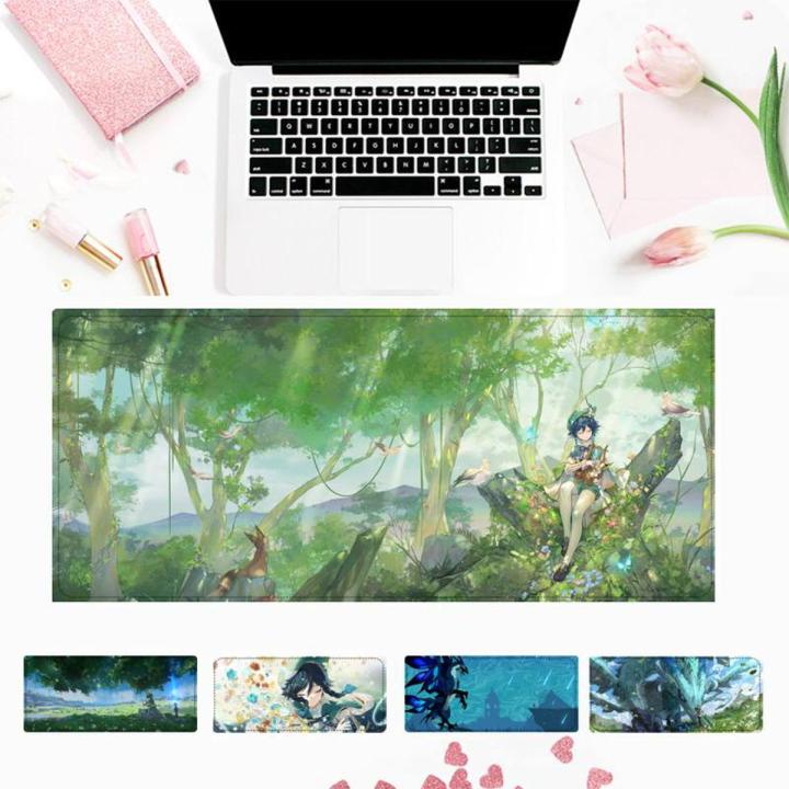 Large XXL Genshin Impact Venti Gaming Mouse Pad Gaming MousePad Large Big Mouse Mat Desktop Mat Computer Mouse pad For Overwatch