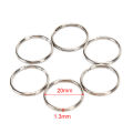 100Pcs/Lot Key Rings DIY Metal Key Holder Split Rings Hoop Metal Loop Keychain. 