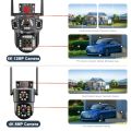12 Mega Pixel Ultra HD PTZ Camera dome Machine Wifi Camera CCTV Camera With 3 Screen for Home Security System. 