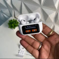 Latest_AirPods_Pro (2nd Generation) Titanium Wireless Earbuds, Bluetooth 5.0, High Quality Sound bass|  Lcd Airpods Pro - Anc/Enc Earbuds - Airpods - Touch Screen Earbuds - Airbuds Bluetooth Earphone Led Display. 