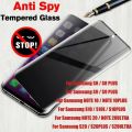 【Nightmaree】Anti Spy Tempered Glass Full Cover Curved Screen Protector Privacy For Samsung S22 S21 S20 S10 S8 S9 PLUS S10E NOTE 20 10 9 8. 