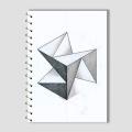 Spiral Notebook A4 or A5  -  Illusional Design. 