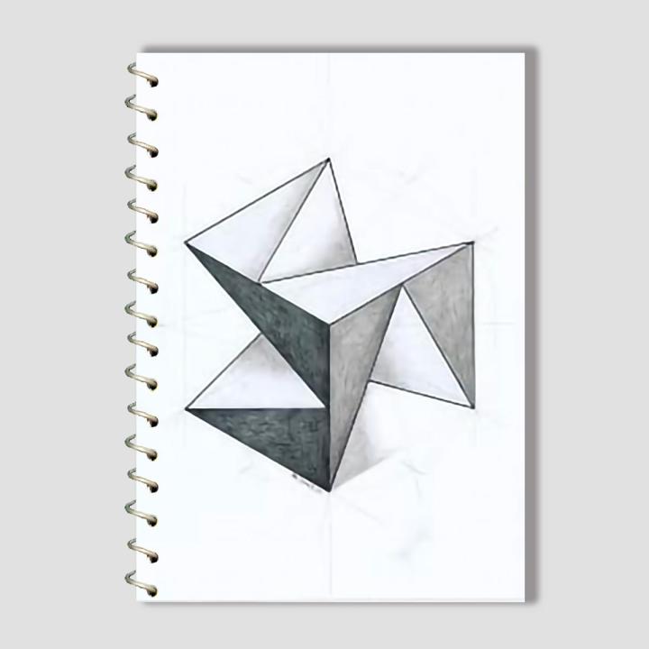 Spiral Notebook A4 or A5  -  Illusional Design