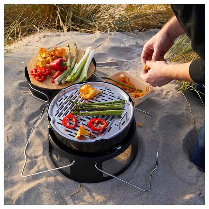 Portable Ikea  charcoal barbecue,