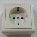 Ovivo Open mounted Schuko Socket Earthed.Made in TURKEY. Switch board fitting sheet. Electric socket. Shuko. Accessory.. 