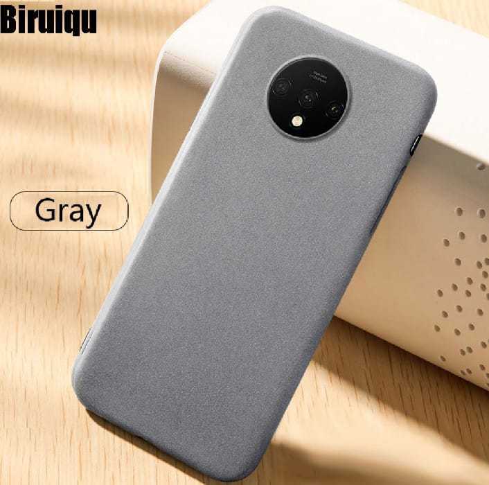 QAGS Oneplus 7T Silicone Cover Slim Anti FingerPrint Tpu Case Back Cover