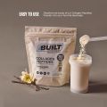 Built Collagen Peptides Powder - Collagen Powder - Hair, Skin, Nails, and Joint Support - Type I & III Grass-Fed Collagen Supplements for Women and Men - 16oz Bag - (Vanilla Cream). 