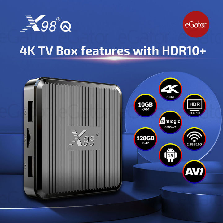 X98Q | 10GB-128GB | Android 15 | 4K Resolution | Android TV Box