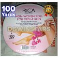 Wax Strip Roll 100 Rica Roll on Wax - Wax Strips Roll - Wax Strips Paper - Home waxing kit Cotton wax strips  Roll 100 Yards. 
