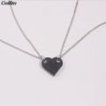 2pcs Cute Love Heart Brick Pendant Couple Necklace Friendship Made Lego Elements Women Men Punk Necklace Valentines. 