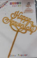 Happy Anniversary Cake Topper - Premium Acrylic for Anniversary Parties - Reusable and Attractive Decoration. 