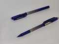 Pack of 2 Pens, M$G i-Erase-II 0.7mm Gel Pen, Eraser on Cap, Blue ink, Plastic Body with Rubber Grip. 