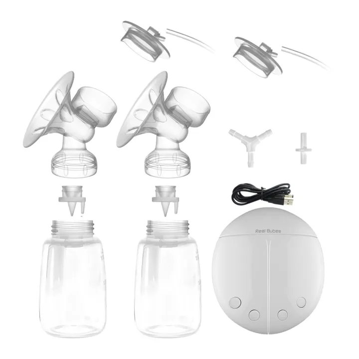 Portable%20Electric%20Breast%20Pump%20BPA%20Free%20PP%20Fast%20Sucking%20Dual%20Breastfeeding%20Pump%20w/Milk%20Bottles%20-%20Image%207
