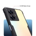 For Realme C55 Clear Acrylic TPU Frame Back Cover for Realmi C55 6.72 inch Case Magnetic Holder Ring Shockproof Armor. 