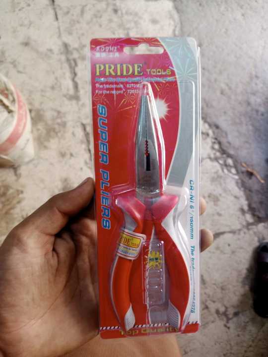 Pride%20Long%20Nose%20Plier%20(Plas)%20High%20Quality,6%20inch%20-%20Image%204