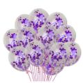 Purple confetti balloons ( Pack of 10). 