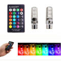 T10 CAR PARKING LIGHT MULTI RGB LED Bulb With Remote. 