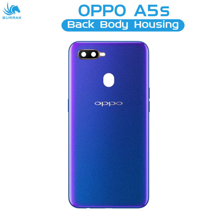Oppo A5s Rear Back Body Casing Housing Replacement Battery Back Door For Oppo A5s - Blue