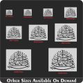 Panjtan Pak names Calligraphy Islamic Reusable Stencil for Canvas and wall painting.ID# 4221. 