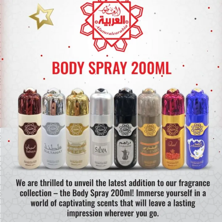 Perfumed%20Arabic%20Body%20Spray%20Pack%20of%203%20Gift%20Set%20Aseel%20%7CDarahim%20%7C%20Aroosah%20%20Big%20Bottle%20200ml%20Each%20Long%20Lasting%20Al%20Arabia%20Brand%20For%20Men%20and%20Women%20%7CBest%20Seller%20Gift%20Pack%20High%20Executive%20upper%20level%20Quality%20%7CPerfumed%20Body%20Spray%20For%20Wedding%20Gift%20Pay%20Less%20buy%20More%20-%20Image%202