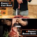 Original Made In Japan Huusk Knives, Hand Forged Meat Cleaver Butcher Knife for Meat Cutting, Japanese Kitchen Viking Knife with Sheath, Cooking Knife for Kitchen and Outdoor Camping, Thanksgiving. 