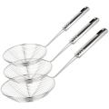 3 in 1 Stainless Steel Frying Mesh Strainer For Kitchen And Commercial Use Small Medium And Large Sizes. 