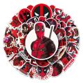 10/30/50pcs Cool Disney Marvel Deadpool Graffiti Stickers Skateboard Laptop Luggage Phone Bike Car Waterproof Sticker Kid Toy. 
