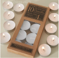 Pack Of 10 - Romantic Floating Light Sweet none Scented Wax Candles. 