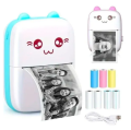 Mini Printer Portable, Pocket Thermal Printer, Bluetooth Wireless Smart Printer for Photo Picture Office Receipt Label Note QR Code Inkless Printing with Android APP. 