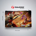 Traverse Free Fire Pencil Pouch (Digitally printed on Cloth). 