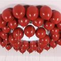 Pack of 100 Shining Red Romantic Wedding Room new Bedroom Wedding decoration Scene Layout Set Balloons. 