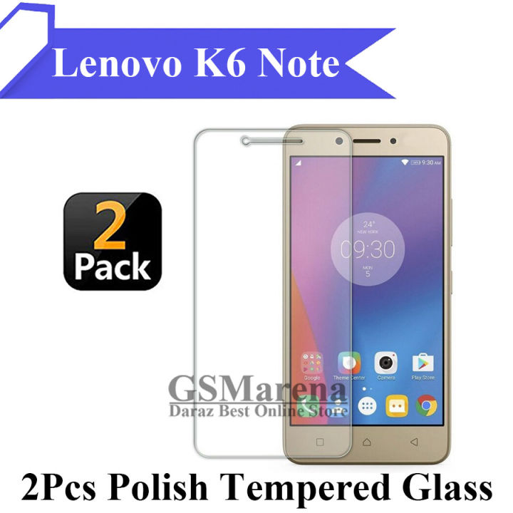 2Pcs Lenovo K6 Note Tempered Glass Screen Protector Premium High Quality Polish Glass For Lenovo K6 Note