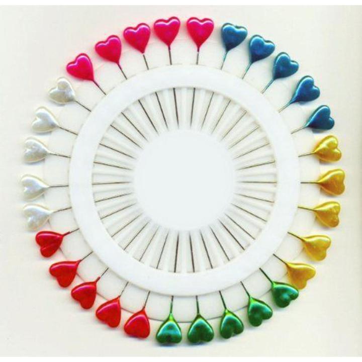 New Hijab Pins Heart Shape Pins Muslim For Women Abaya Safety Scarf Pins Hijab Pins Mixed Color