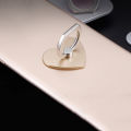 360º Rotatable Heart Shape Finger Ring Grip Mobile Phone Stand Holder Universal. 