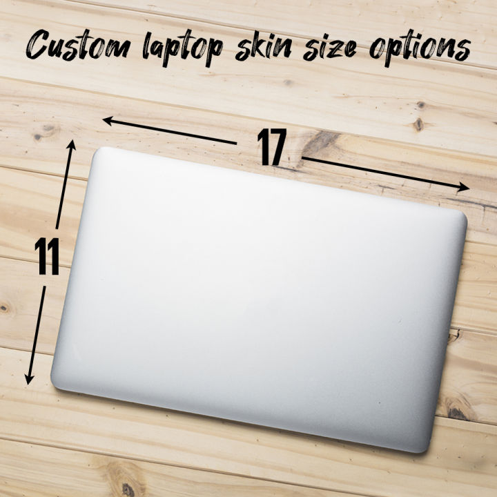 Custom Made Laptop Skin Vinyl Sticker Decal, Sketch or Stain Resistant, Available in 11 to 17 inch Laptop Skin Sticker Cover Art Decal Fits All Laptops