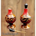 Special Wooden Surma Dani with Lid | Traditional Kohl Storage Container for Eyes | Wooden Surma Dani with Lid | Decorative Kohl Container for Eye Makeup | Set with Kohl Pot Decorative Kohl Pot Set | Surma Dani for Wedding - Hadi Wood Craft | Daraz.pk. 