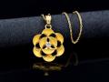Ladies Gold Plated Ear Rings Set, Jewellery Sets For Women Necklace with Zirconia stone Pendant  Paired with a Couple of Ear Tops.For Party Wedding,Engagement ,anniversary Cubic Zirconia Jewelry Sets. 