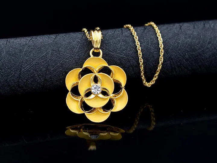 Ladies%20Gold%20Plated%20Ear%20Rings%20Set,%20Jewellery%20Sets%20For%20Women%20Necklace%20with%20Zirconia%20stone%20Pendant%20%20Paired%20with%20a%20Couple%20of%20Ear%20Tops.For%20Party%20Wedding,Engagement%20,anniversary%20Cubic%20Zirconia%20Jewelry%20Sets%20-%20Image%205