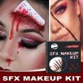 Scar Skin Wax Scar Water Halloween Cosplay SFX Wound Scab Makeup Kit. 