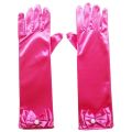 Princess Girls Gloves Satin Long Gloves Children's Day Gifts Party Prom Dance Gloves with Bowknot Children Dress Accessories. 