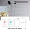Tags for Art and Craft Lovers with String Ties, Customized Name, Tabarruk, Eid Mubarak, Happy Birthday, Its Girl, Its a Boy for New born decorations Umrah and Hajj Gifts. 