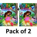 Coloring Books Dora the Explorer Coloring Book For Coloring & Painting For Kids (Pack of 2). 