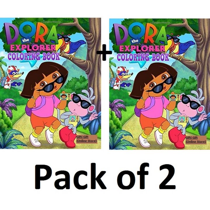 Coloring Books Dora the Explorer Coloring Book For Coloring & Painting For Kids (Pack of 2)